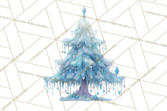 Whimsical Christmas Tree Clipart PNG Holiday Tree Images Product Image 3