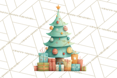 Whimsical Christmas Tree Clipart PNG Holiday Tree Images Product Image 3