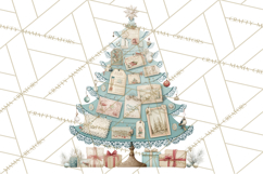 Whimsical Christmas Tree Clipart PNG Holiday Tree Images Product Image 4