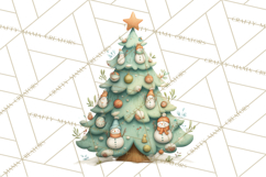 Whimsical Christmas Tree Clipart PNG Holiday Tree Images Product Image 5