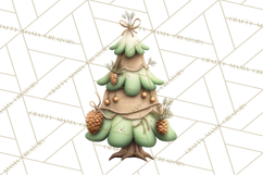 Whimsical Christmas Tree Clipart PNG Holiday Tree Images Product Image 3