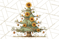 Whimsical Christmas Tree Clipart PNG Holiday Tree Images Product Image 2