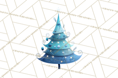 Whimsical Christmas Tree Clipart PNG Holiday Tree Images Product Image 5