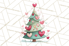 Whimsical Christmas Tree Clipart PNG Holiday Tree Images Product Image 2