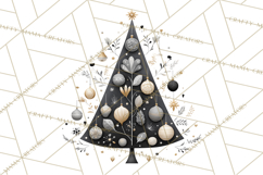 Whimsical Christmas Tree Clipart PNG Holiday Tree Images Product Image 4