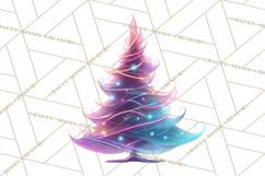 Whimsical Christmas Tree Clipart PNG Holiday Tree Images Product Image 4