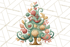 Whimsical Christmas Tree Clipart PNG Holiday Tree Images Product Image 5