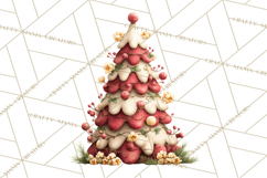Whimsical Christmas Tree Clipart PNG Holiday Tree Images Product Image 2