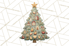 Whimsical Christmas Tree Clipart PNG Holiday Tree Images Product Image 4