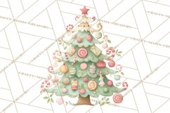 Whimsical Christmas Tree Clipart PNG Holiday Tree Images Product Image 3