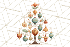 Whimsical Christmas Tree Clipart PNG Holiday Tree Images Product Image 2