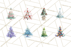 Whimsical Christmas Tree Clipart PNG Holiday Tree Images Product Image 5