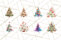 Whimsical Christmas Tree Clipart PNG Holiday Tree Images Product Image 7