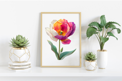 Whimsical Tulip Flower Clipart Product Image 2