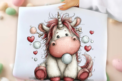 Whimsical Unicorn and Cow Clipart Product Image 2