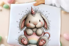 Whimsical Unicorn Bunny Clipart Product Image 2