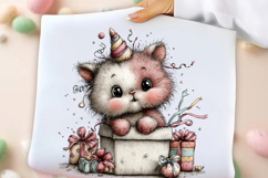 Whimsical Unicorn Cat Clipart Product Image 2