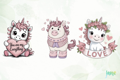 Whimsical Unicorn Clipart Product Image 6