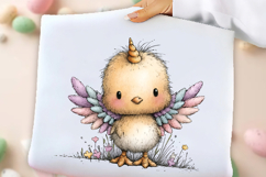Whimsical Unicorn Day Chick Clipart Product Image 2