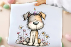 Whimsical Unicorn Day Dog Clipart Product Image 2
