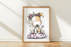 Whimsical Unicorn Day Dog Clipart Product Image 3