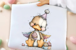 Whimsical Unicorn Day Duck Clipart Product Image 2