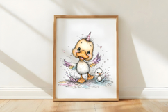 Whimsical Unicorn Day Duck Clipart Product Image 3