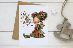 whimsical Valentin fairy clipart Product Image 2