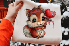 Whimsical Valentine Animal Clipart Product Image 2