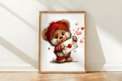Whimsical Valentine Animal Clipart Product Image 3
