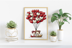 Whimsical Valentine Animal Couples Product Image 2