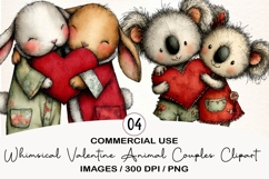 Valentine's Day Clipart Bundle, Valentine's Sublimation PNG Product Image 4