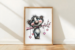 Whimsical Valentine Animals Clipart Product Image 3