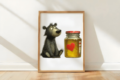 Whimsical Valentine Baby Animals Clipart Product Image 3