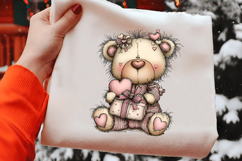 Whimsical Valentine Bear Clipart Product Image 2