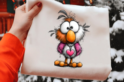 Whimsical Valentine Bird Clipart Product Image 2