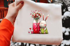 Whimsical Valentine Bunny Clipart Product Image 2