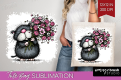 Whimsical Cat Tote Bag - Valentines Day Tote Bag PNG Product Image 1