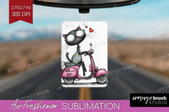 Whimsical Cat Air Freshener PNG - Valentines Day PNG Product Image 1
