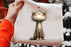 Whimsical Valentine Cat Clipart Product Image 2