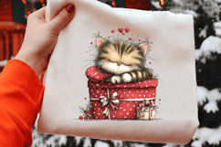 Whimsical Valentine Cat Clipart Product Image 2