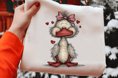 Whimsical Valentine Cat Clipart Product Image 2