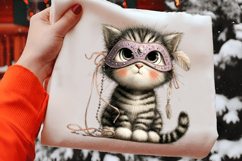 Whimsical Valentine Cat Clipart Product Image 2