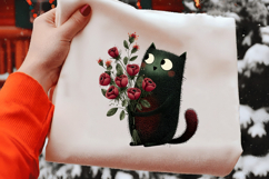 Whimsical Valentine Cat Clipart Product Image 2