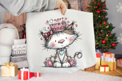 Whimsical Valentine Cat Clipart Product Image 2
