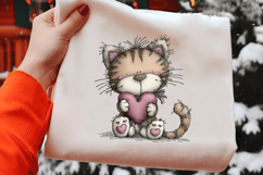 Whimsical Valentine Cats PNG Product Image 2