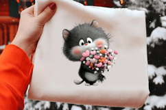 Whimsical Valentine Cats Clipart Product Image 2