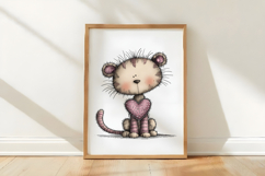 Whimsical Valentine Cats PNG Product Image 3