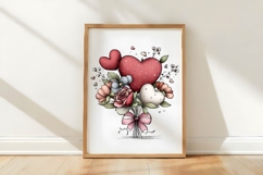 Whimsical Valentine Clipart Product Image 3