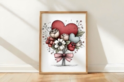 Whimsical Valentine Clipart Sublimation Product Image 3